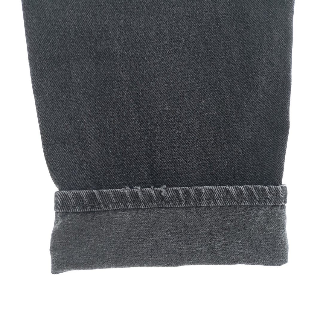 Rustler Black Denim Straight Denim Pants for Men, W34 equivalent cotton black type Vintage Second Hand