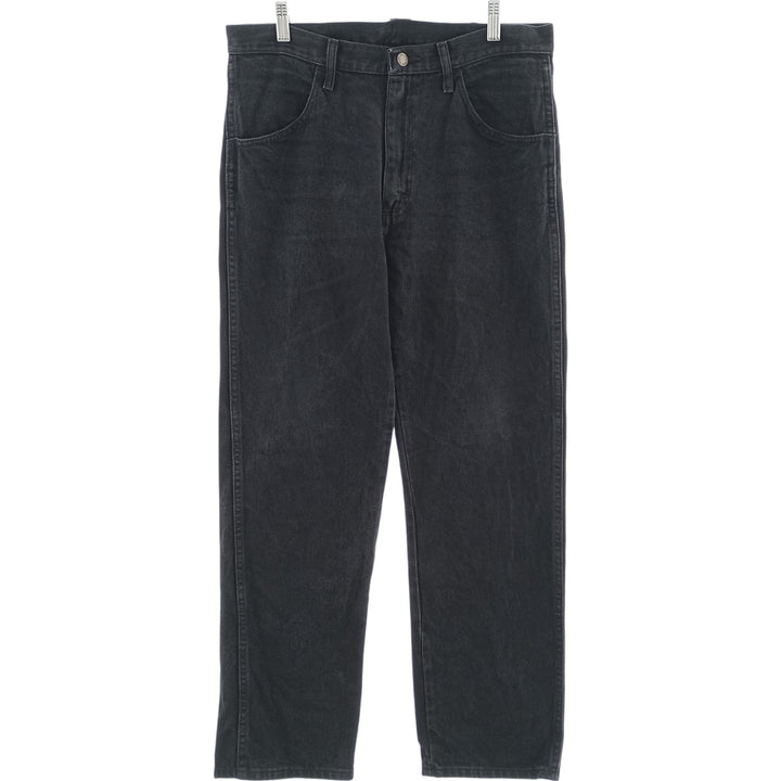 Rustler Black Denim Tapered Denim Pants, Men's Size 34 cotton black type Vintage Second Hand
