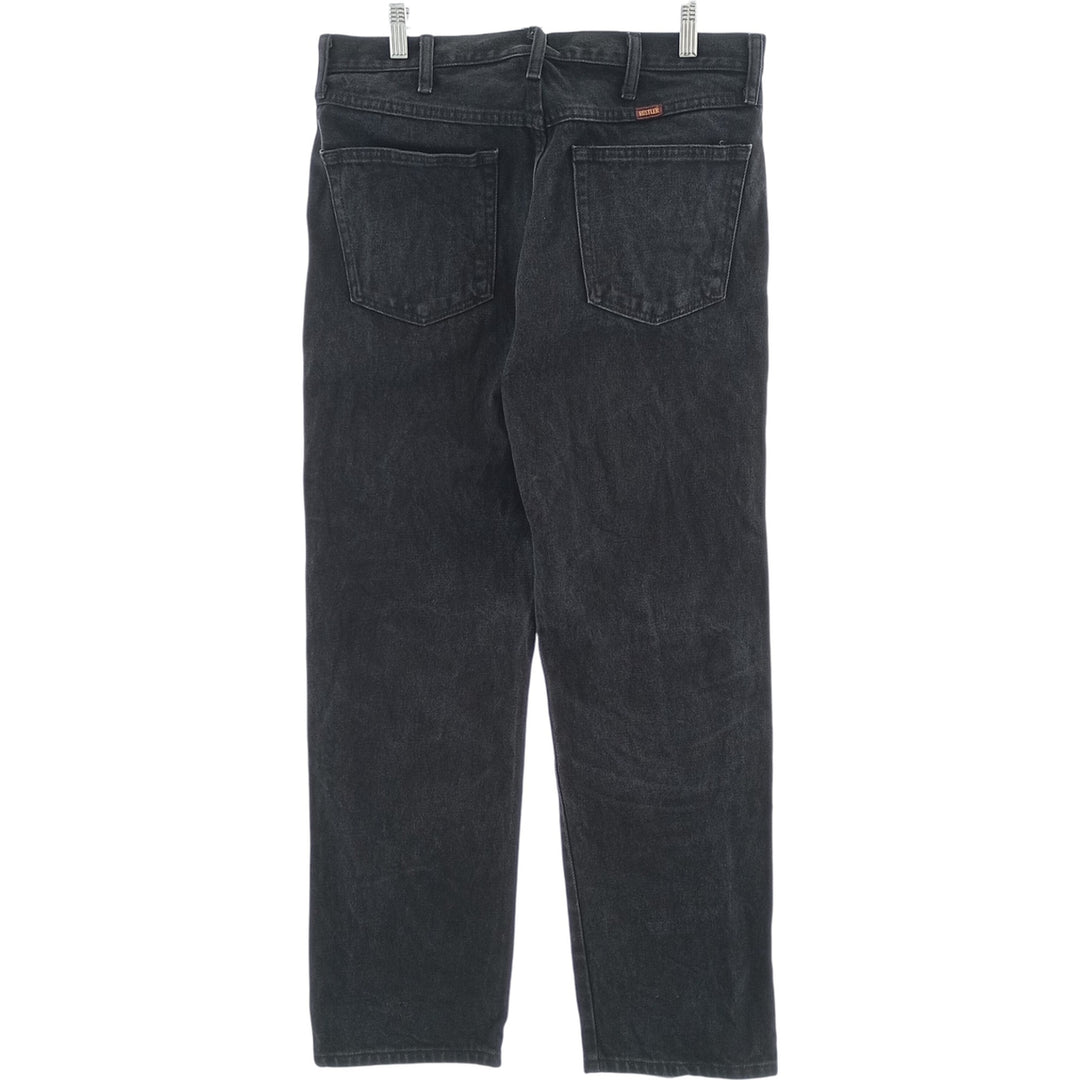 Rustler Black Denim Tapered Denim Pants, Men's Size 34 cotton black type Vintage Second Hand