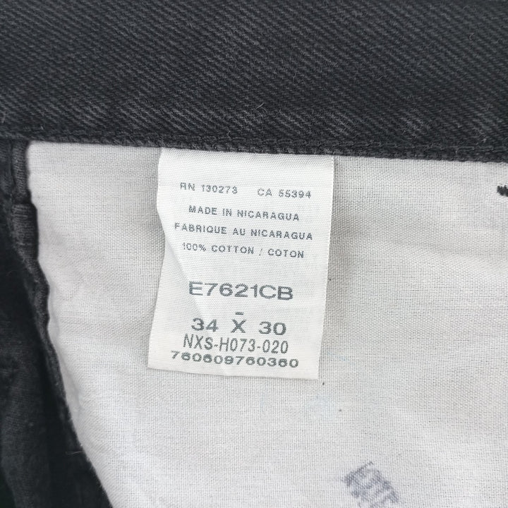 Rustler Black Denim Tapered Denim Pants, Men's Size 34 cotton black type Vintage Second Hand