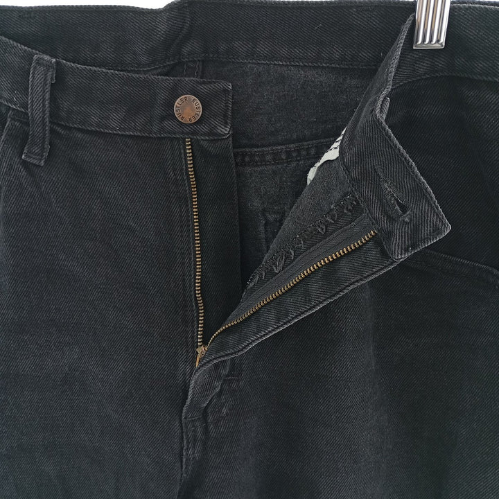 Rustler Black Denim Tapered Denim Pants, Men's Size 34 cotton black type Vintage Second Hand