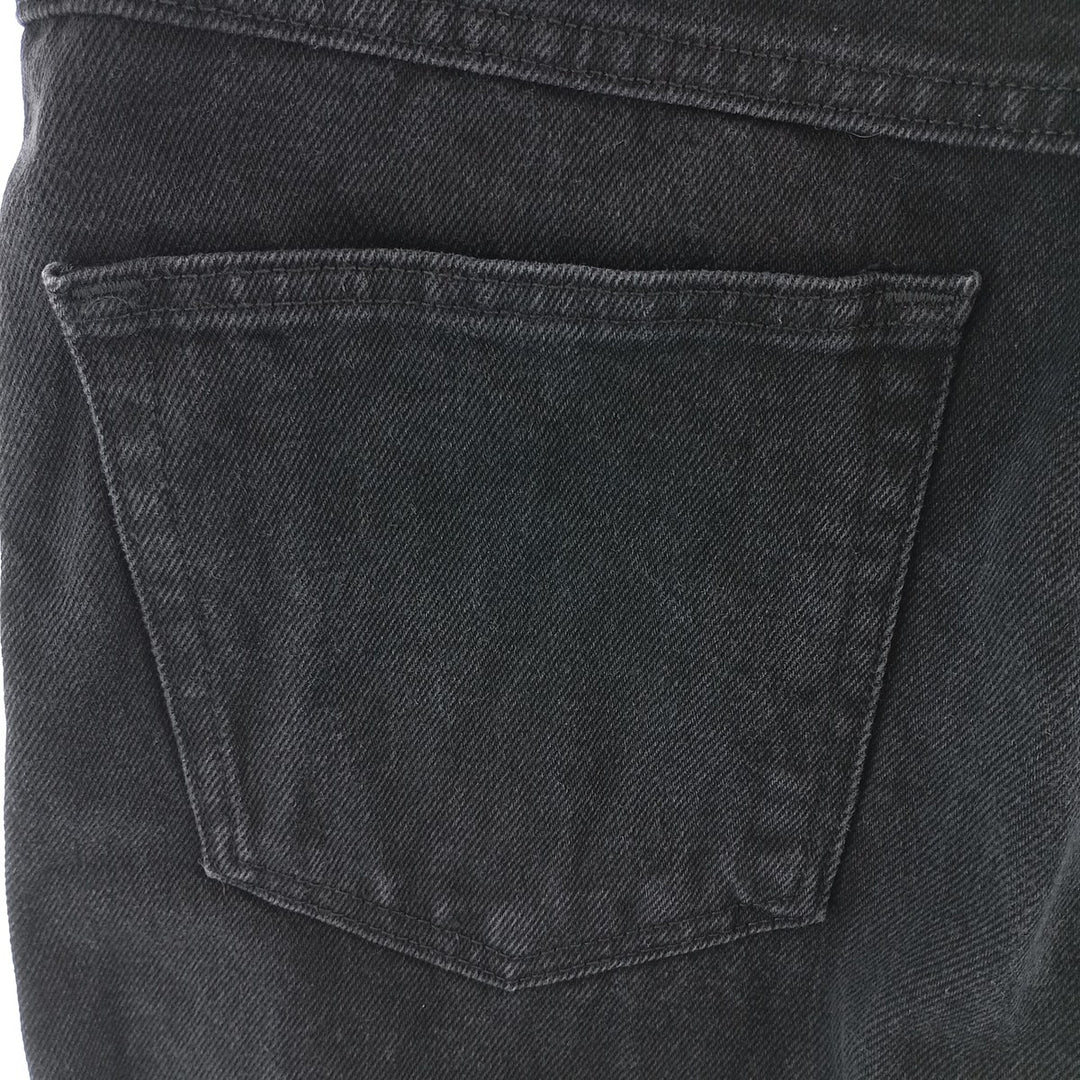 Rustler Black Denim Tapered Denim Pants, Men's Size 34 cotton black type Vintage Second Hand