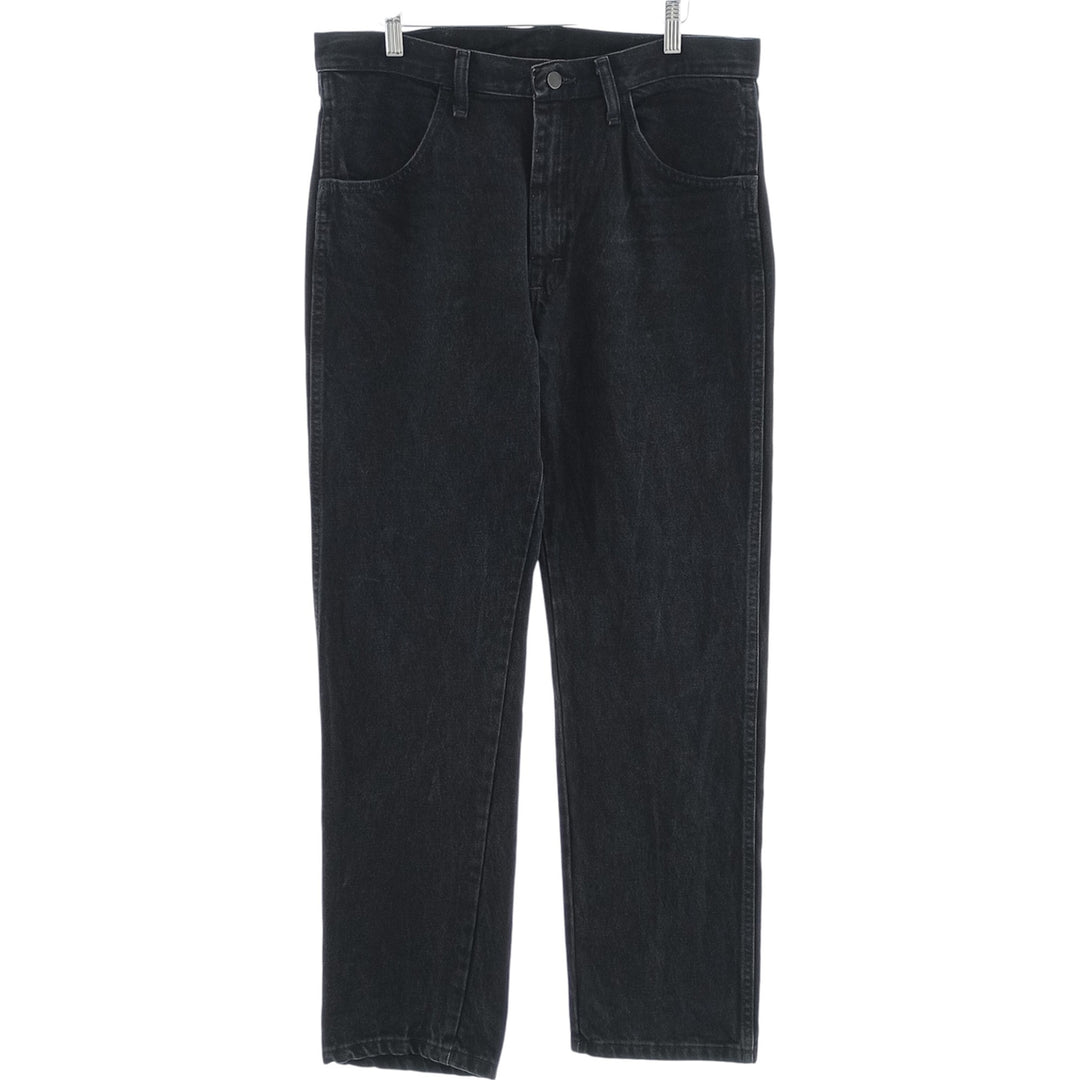 Rustler Black Denim Straight Denim Pants for Men, W34 equivalent cotton black type Vintage Second Hand