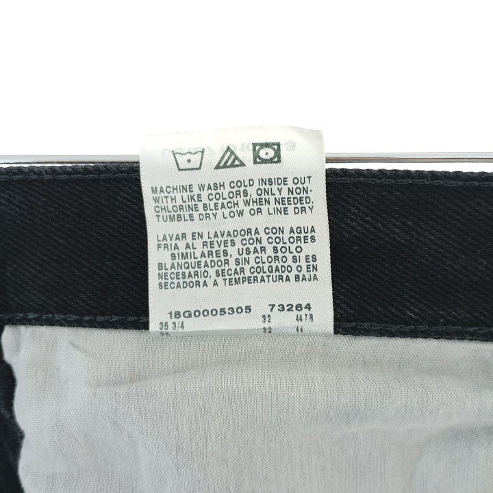 Rustler Black Denim Straight Denim Pants for Men, W34 equivalent cotton black type Vintage Second Hand