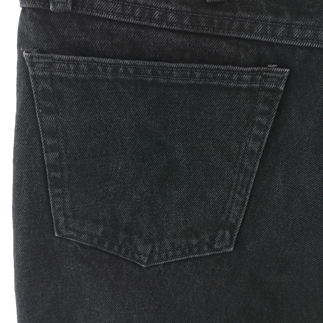 Rustler Black Denim Straight Denim Pants for Men, W34 equivalent cotton black type Vintage Second Hand