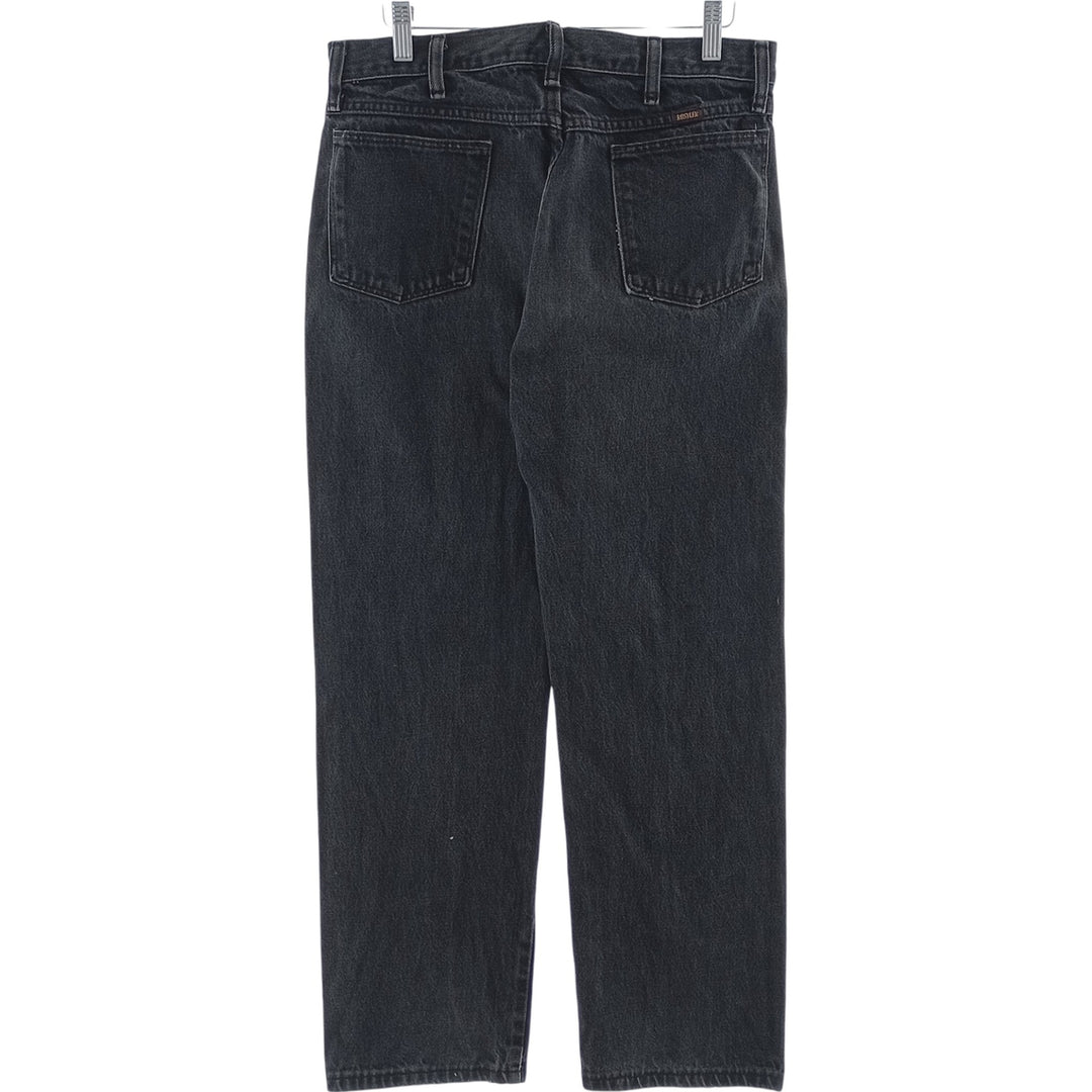 Rustler Black Denim Straight Denim Pants for Men, W31 equivalent unclear black type Vintage Second Hand