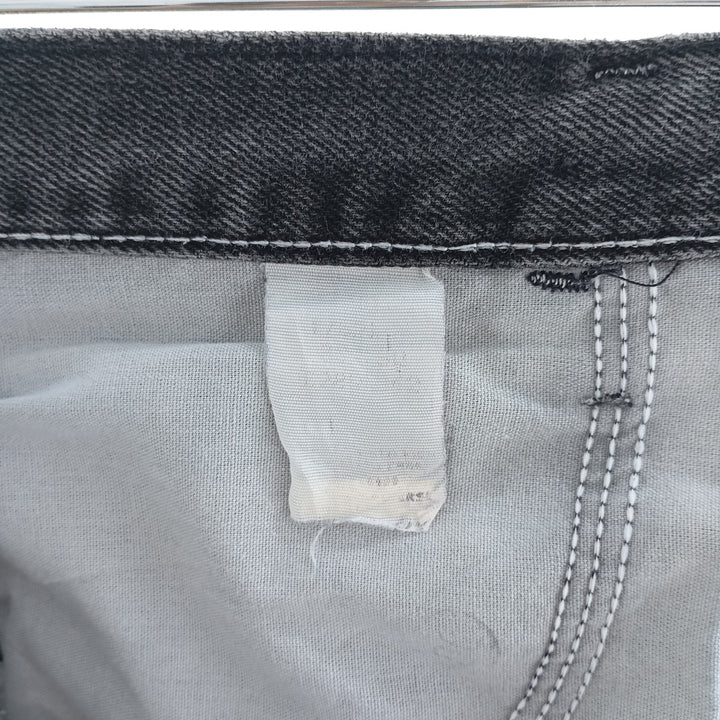 Rustler Black Denim Straight Denim Pants for Men, W31 equivalent unclear black type Vintage Second Hand
