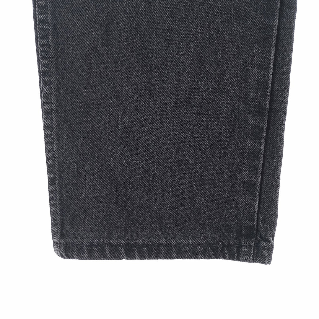 Rustler Black Denim Straight Denim Pants for Men, W31 equivalent unclear black type Vintage Second Hand