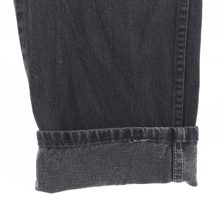 Rustler Black Denim Straight Denim Pants for Men, W31 equivalent unclear black type Vintage Second Hand
