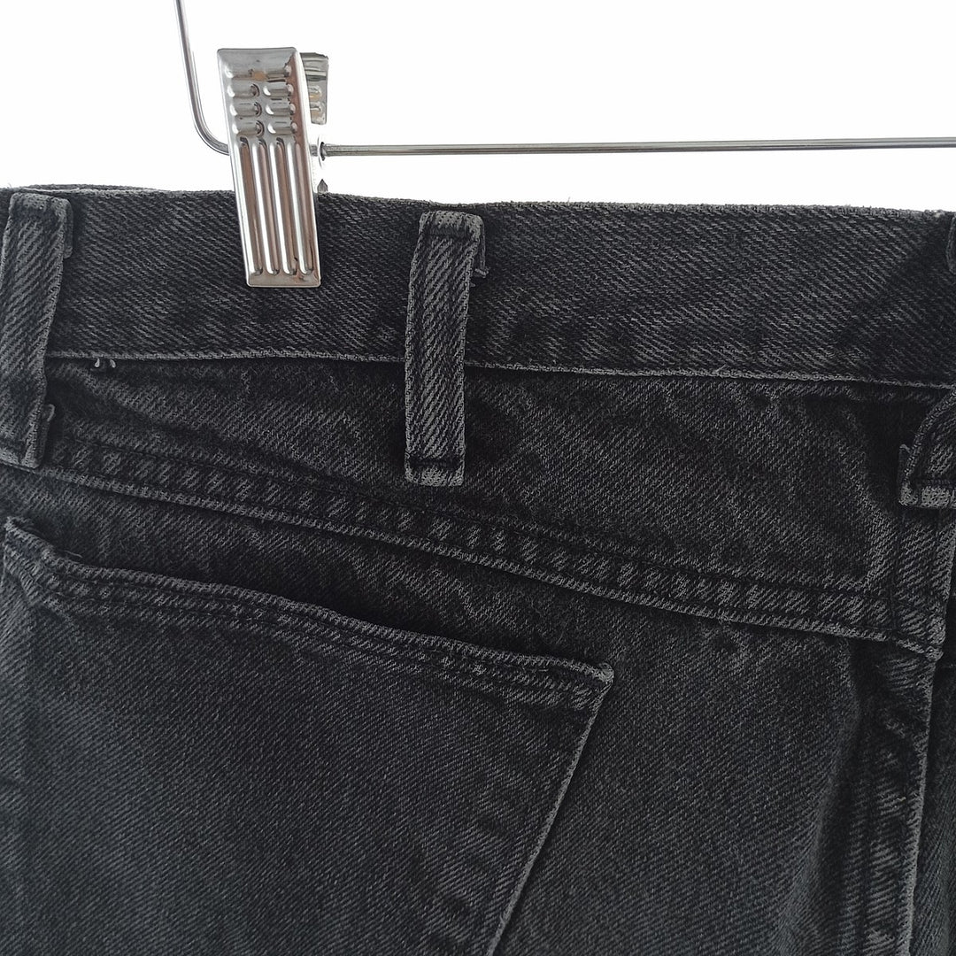 Rustler Black Denim Straight Denim Pants for Men, W31 equivalent unclear black type Vintage Second Hand