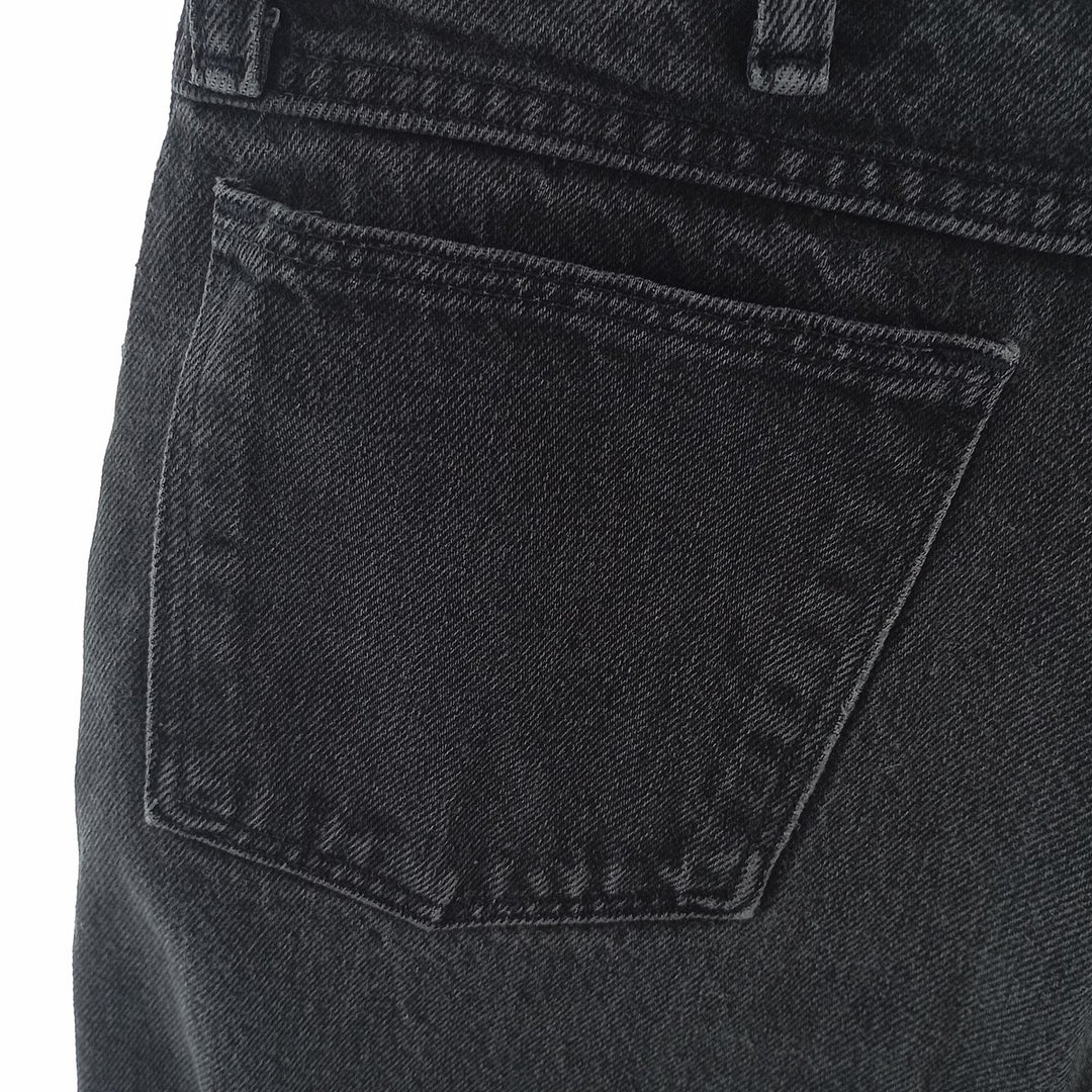 Rustler Black Denim Straight Denim Pants for Men, W31 equivalent unclear black type Vintage Second Hand