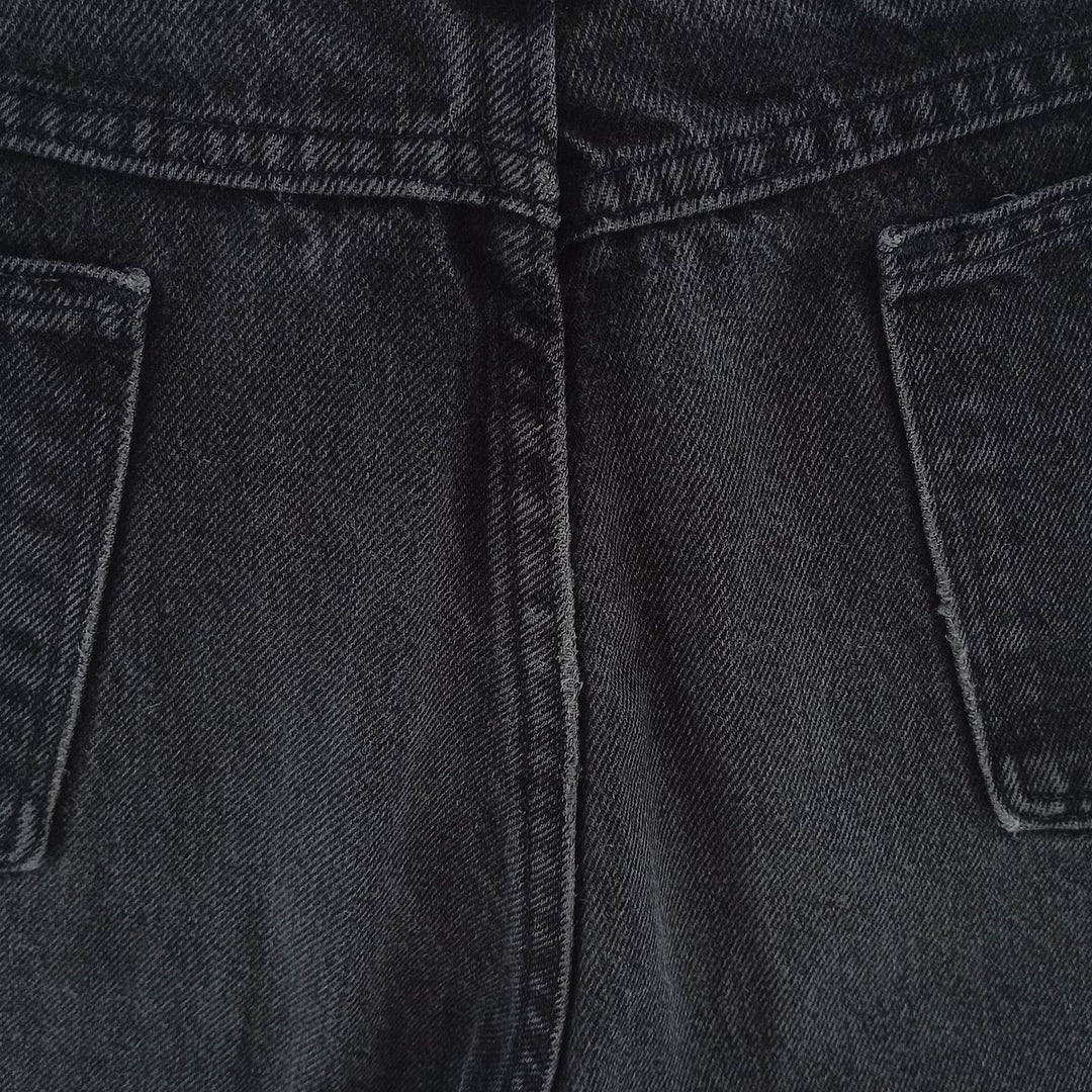 Rustler Black Denim Straight Denim Pants for Men, W31 equivalent unclear black type Vintage Second Hand