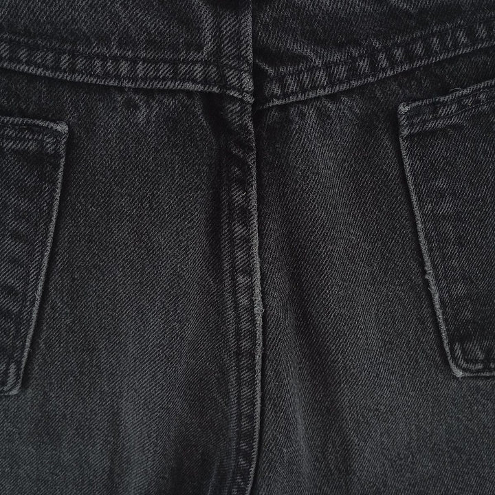 Rustler Black Denim Straight Denim Pants for Men, W31 equivalent unclear black type Vintage Second Hand
