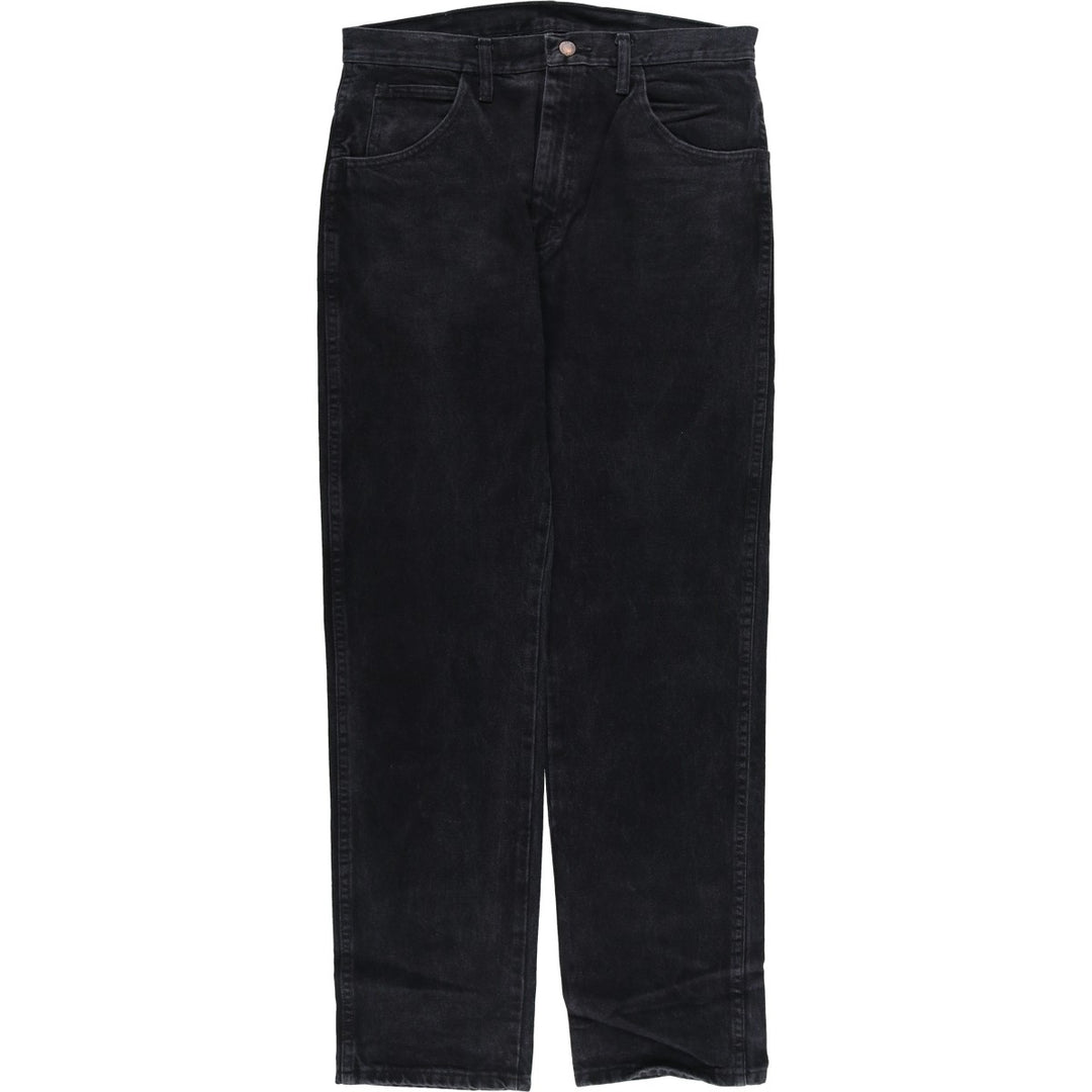 Rustler Black Denim Straight Denim Pants for Men, W34 equivalent cotton black type Vintage Second Hand