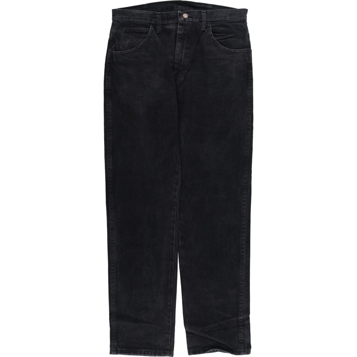 Rustler Black Denim Straight Denim Pants for Men, W34 equivalent cotton black type Vintage Second Hand