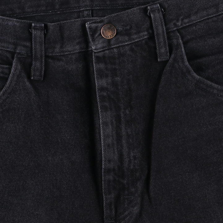 Rustler Black Denim Straight Denim Pants for Men, W34 equivalent cotton black type Vintage Second Hand