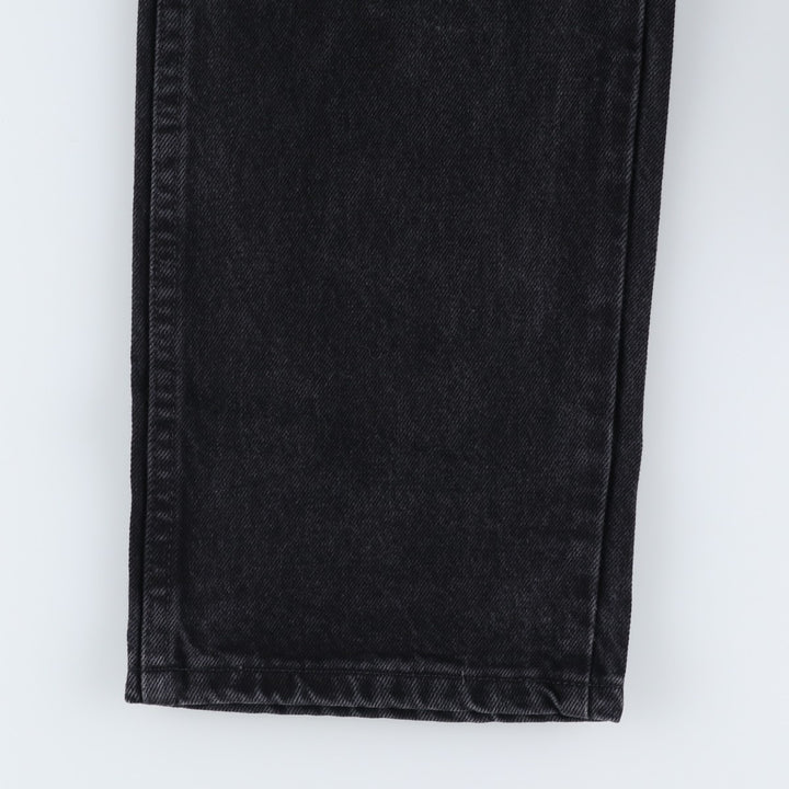 Rustler Black Denim Straight Denim Pants for Men, W34 equivalent cotton black type Vintage Second Hand