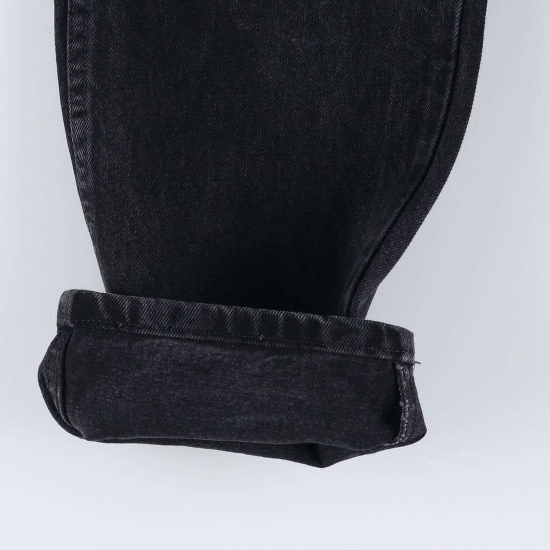 Rustler Black Denim Straight Denim Pants for Men, W34 equivalent cotton black type Vintage Second Hand