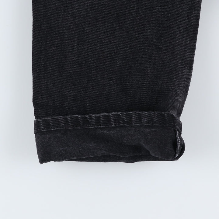 Rustler Black Denim Straight Denim Pants for Men, W34 equivalent cotton black type Vintage Second Hand