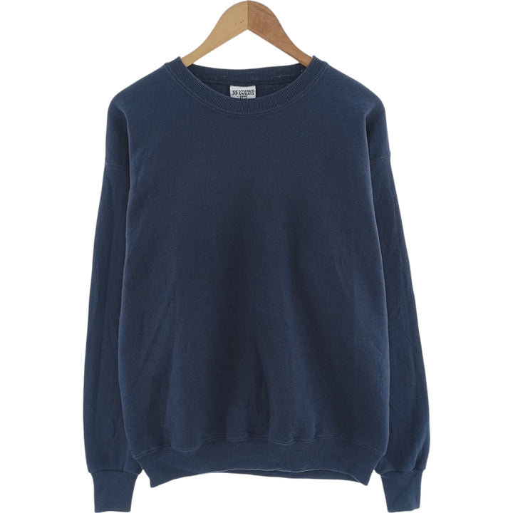 90'S Lee STURDY SWEATS Plain Blank Sweatshirt Trainer Made in USA Men's L Vintage cotton blue type Vintage Second Hand