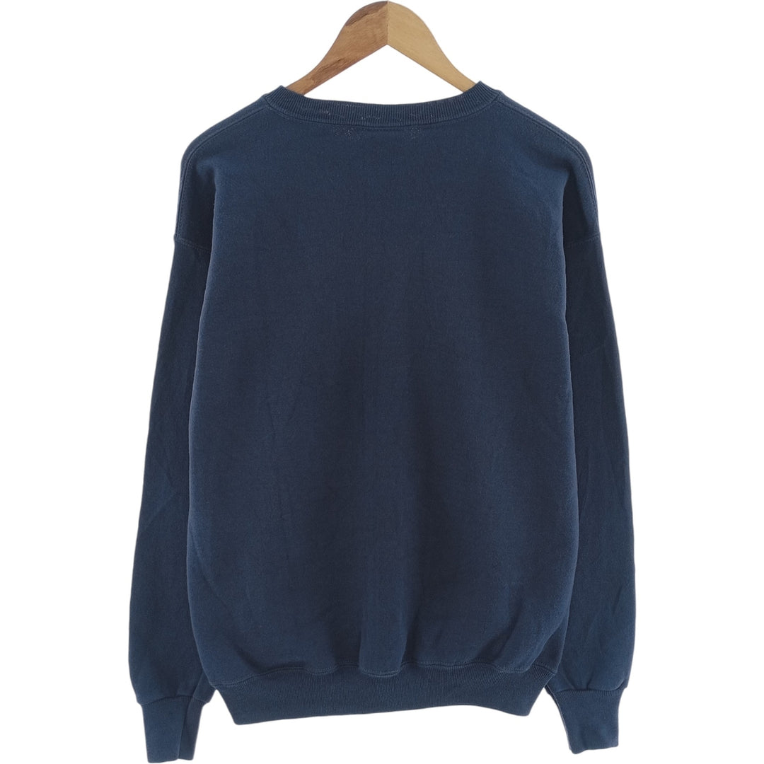 90'S Lee STURDY SWEATS Plain Blank Sweatshirt Trainer Made in USA Men's L Vintage cotton blue type Vintage Second Hand