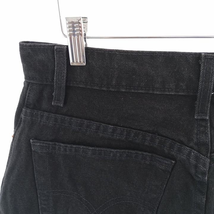 90'S Levi's 551 Relaxed Fit Tapered Leg Black Denim Tapered Denim Pants Made in USA Women's XL (w31) cotton black type Vintage Second Hand