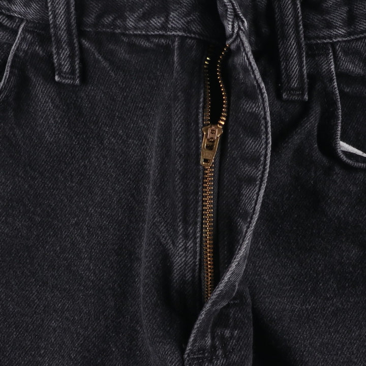 Rustler Black Denim Straight Denim Pants for Men, W32 equivalent cotton black type Vintage Second Hand