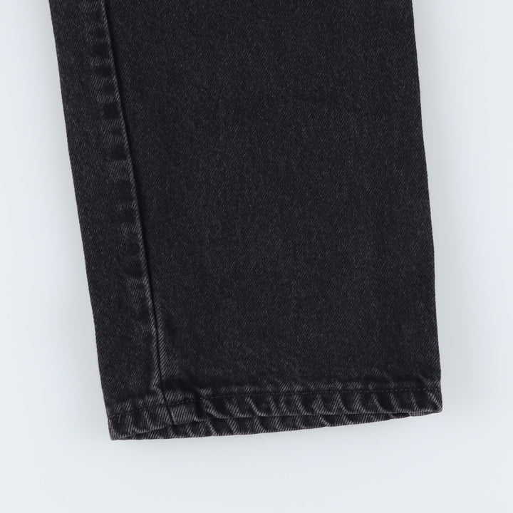 Rustler Black Denim Straight Denim Pants for Men, W32 equivalent cotton black type Vintage Second Hand