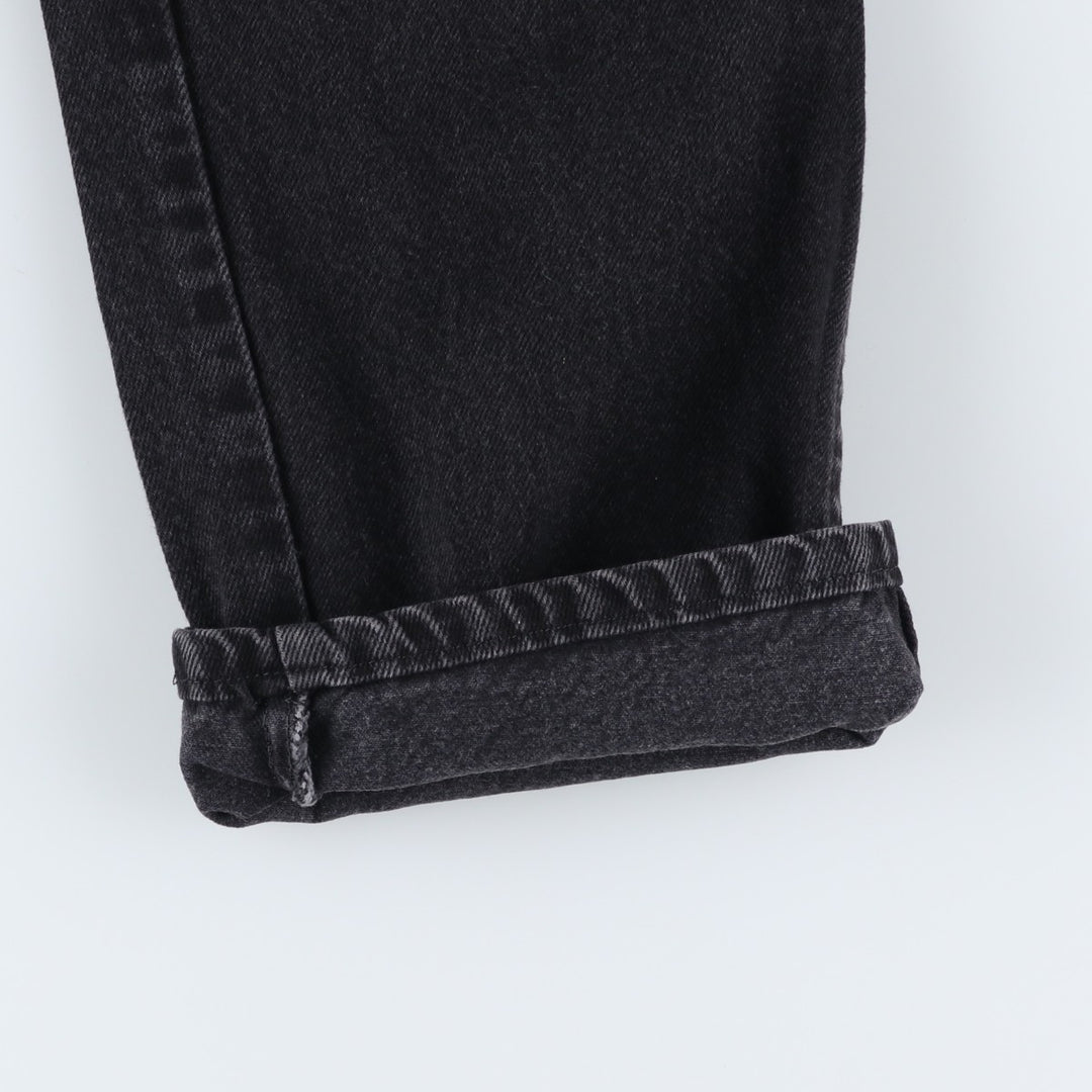 Rustler Black Denim Straight Denim Pants for Men, W32 equivalent cotton black type Vintage Second Hand
