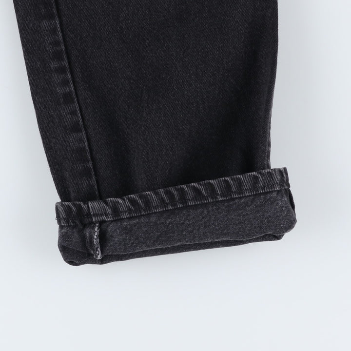 Rustler Black Denim Straight Denim Pants for Men, W32 equivalent cotton black type Vintage Second Hand