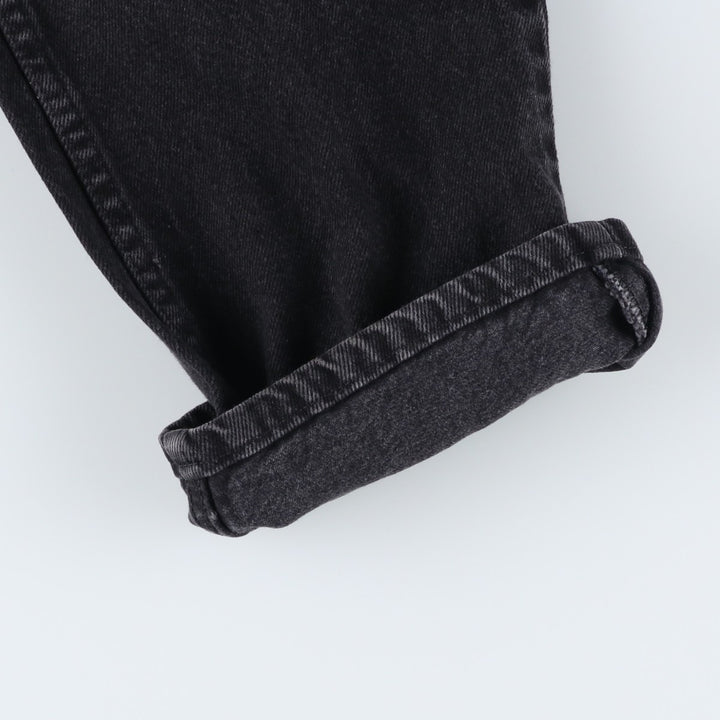 Rustler Black Denim Straight Denim Pants for Men, W32 equivalent cotton black type Vintage Second Hand