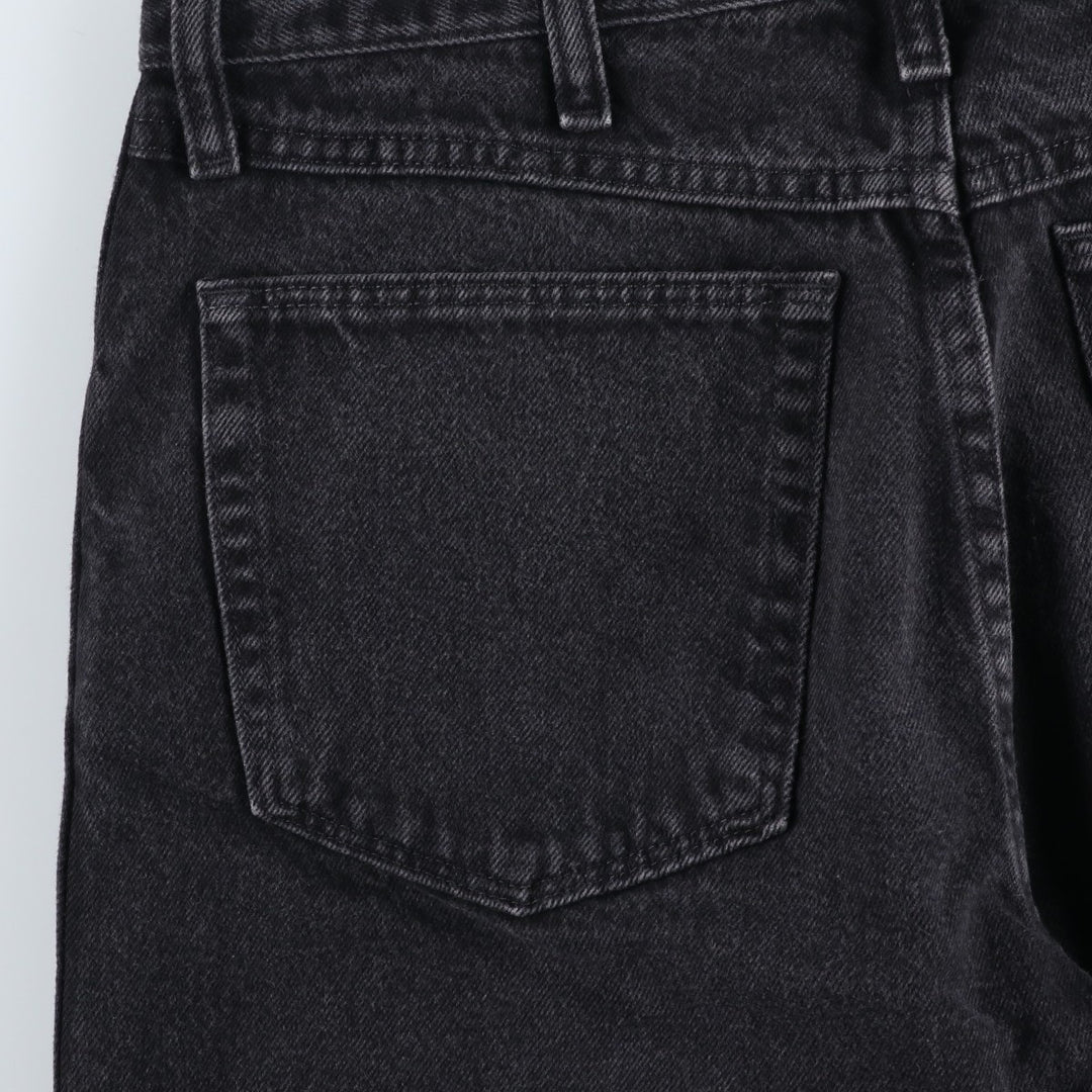 Rustler Black Denim Straight Denim Pants for Men, W32 equivalent cotton black type Vintage Second Hand