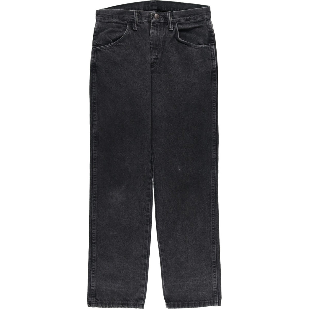 Rustler Black Denim Straight Denim Pants for Men, W30 equivalent cotton black type Vintage Second Hand