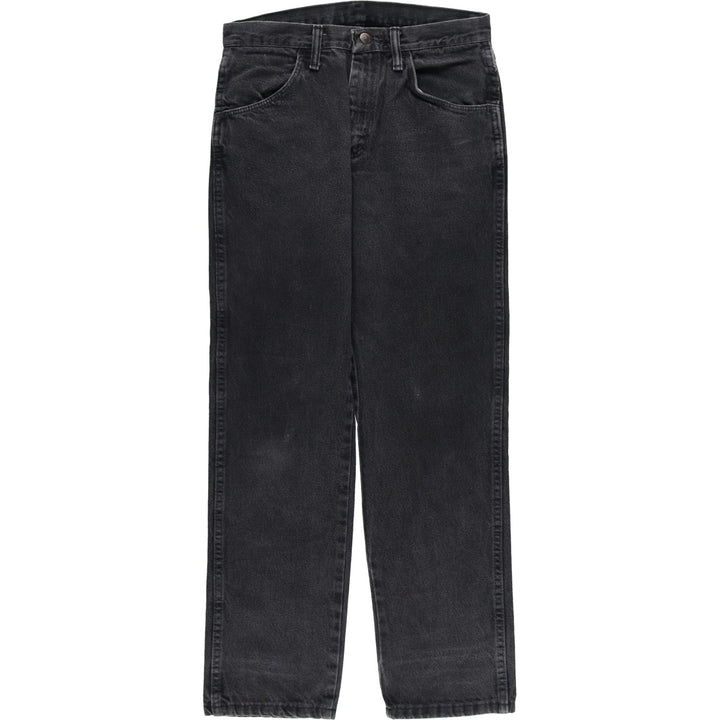 Rustler Black Denim Straight Denim Pants for Men, W30 equivalent cotton black type Vintage Second Hand