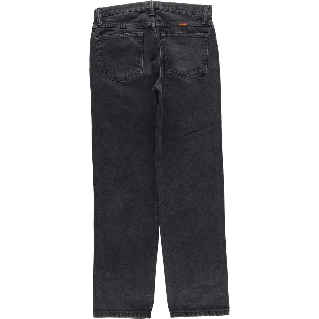Rustler Black Denim Straight Denim Pants for Men, W30 equivalent cotton black type Vintage Second Hand