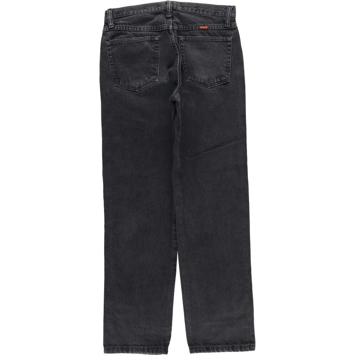 Rustler Black Denim Straight Denim Pants for Men, W30 equivalent cotton black type Vintage Second Hand