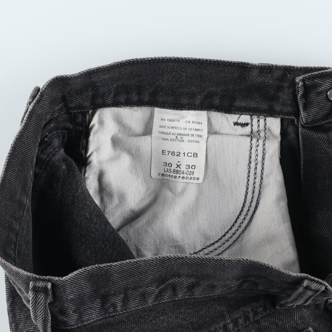 Rustler Black Denim Straight Denim Pants for Men, W30 equivalent cotton black type Vintage Second Hand