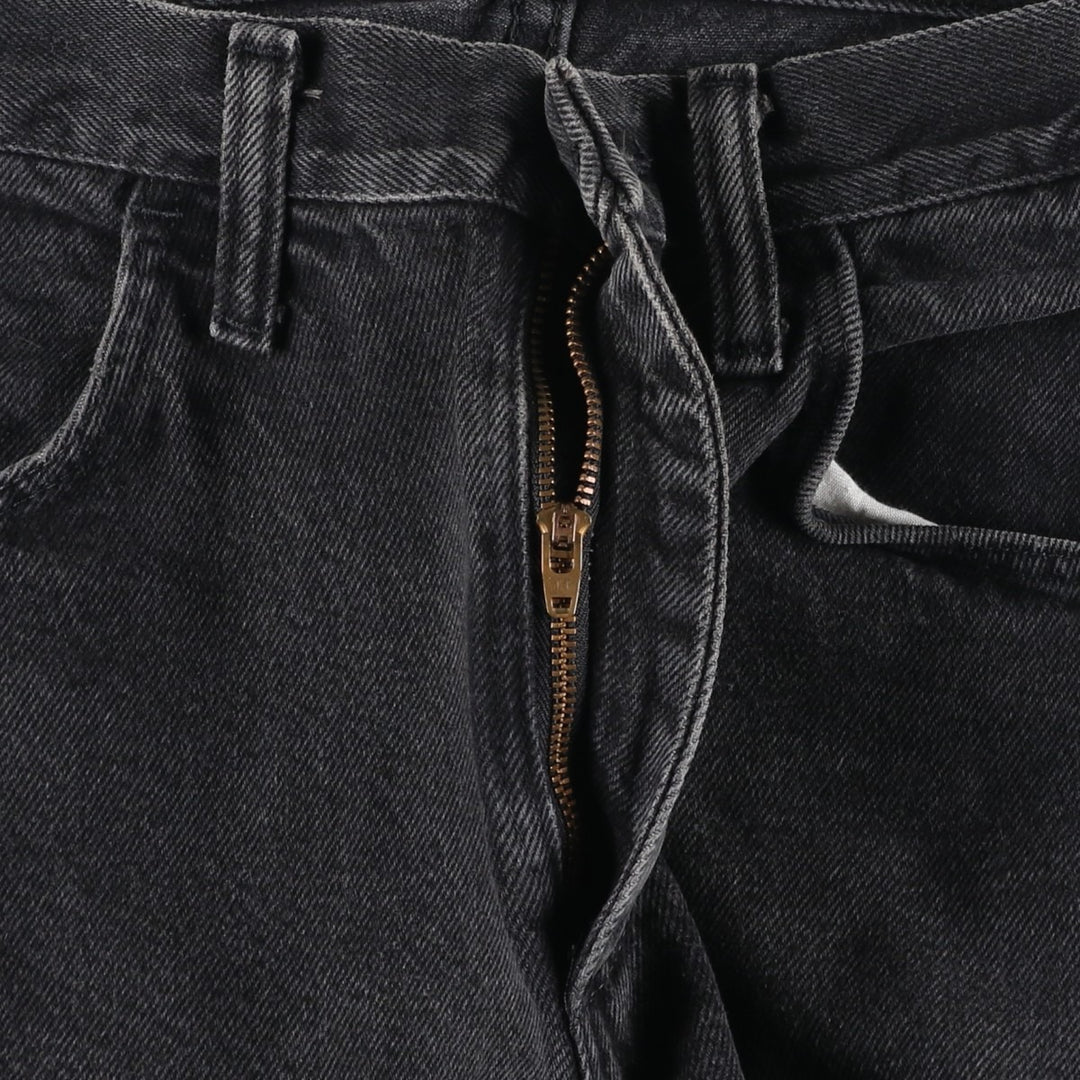 Rustler Black Denim Straight Denim Pants for Men, W30 equivalent cotton black type Vintage Second Hand