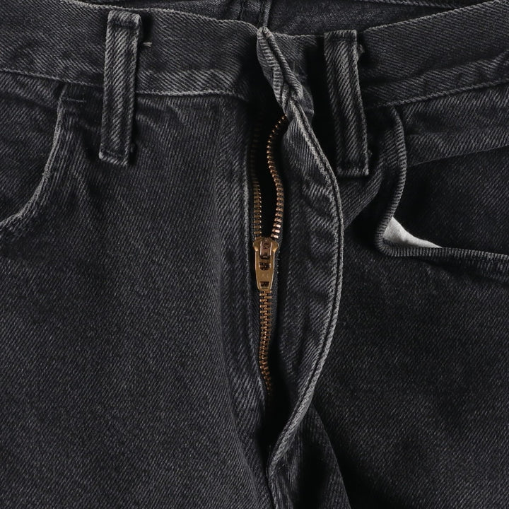 Rustler Black Denim Straight Denim Pants for Men, W30 equivalent cotton black type Vintage Second Hand