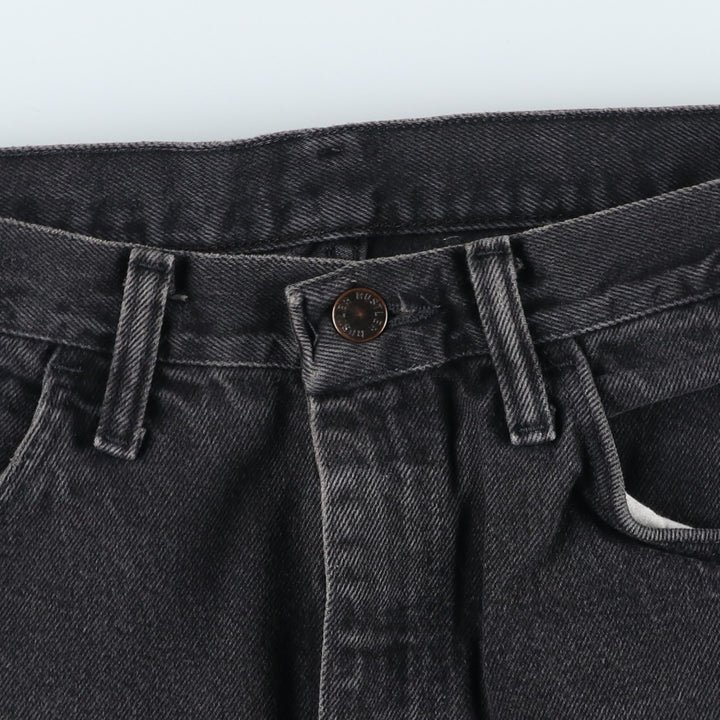 Rustler Black Denim Straight Denim Pants for Men, W30 equivalent cotton black type Vintage Second Hand
