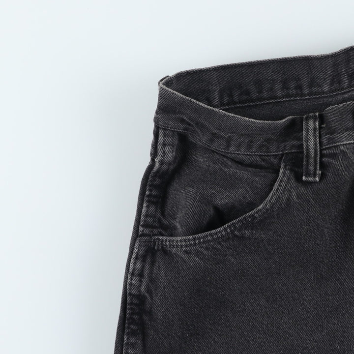 Rustler Black Denim Straight Denim Pants for Men, W30 equivalent cotton black type Vintage Second Hand
