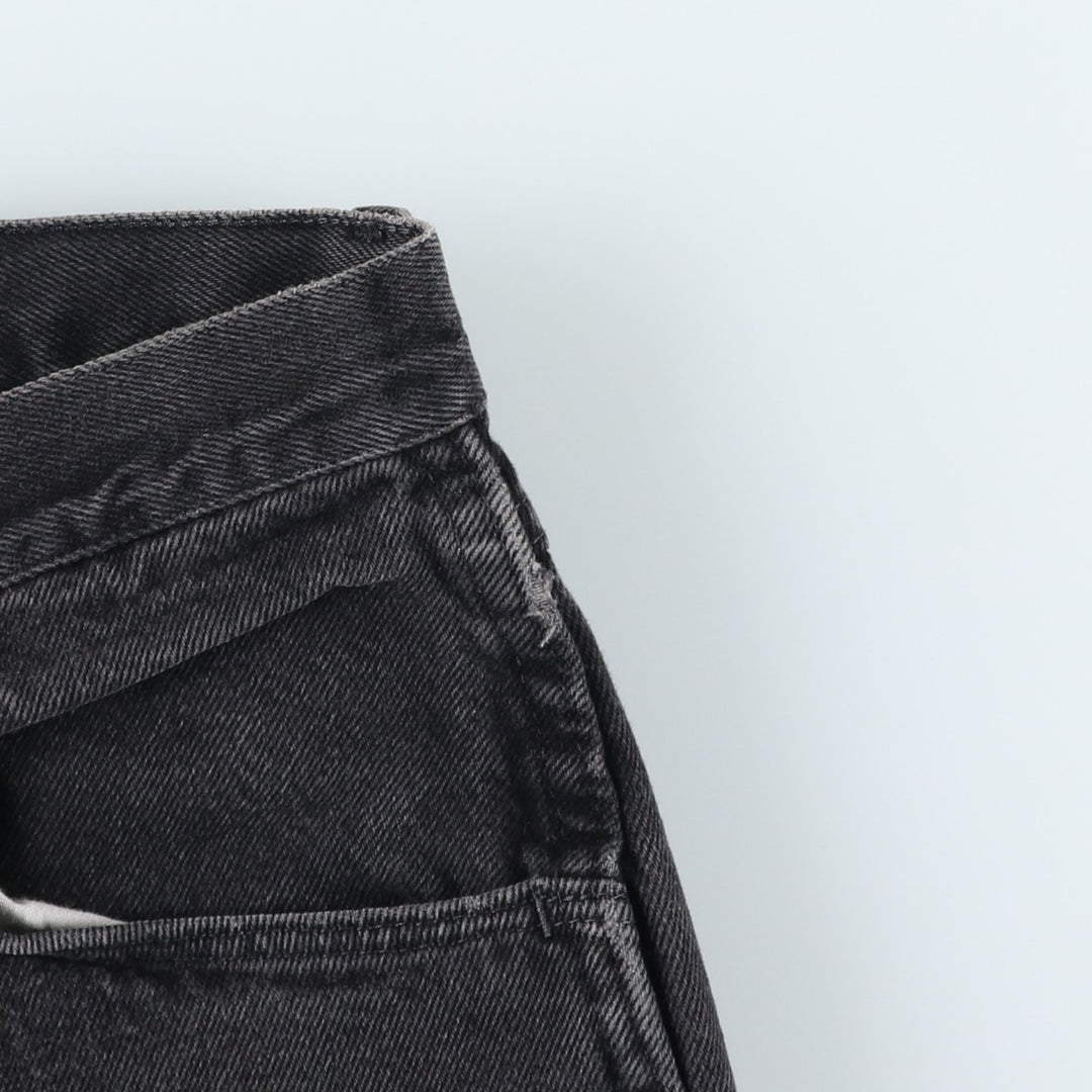 Rustler Black Denim Straight Denim Pants for Men, W30 equivalent cotton black type Vintage Second Hand