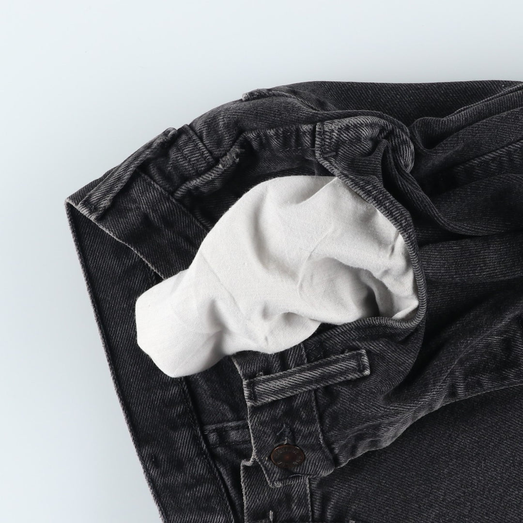 Rustler Black Denim Straight Denim Pants for Men, W30 equivalent cotton black type Vintage Second Hand