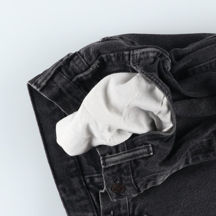 Rustler Black Denim Straight Denim Pants for Men, W30 equivalent cotton black type Vintage Second Hand