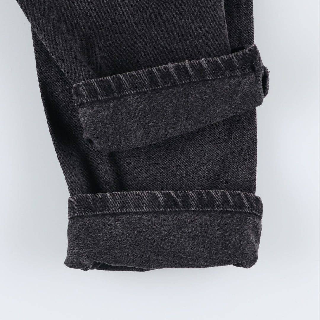 Rustler Black Denim Straight Denim Pants for Men, W30 equivalent cotton black type Vintage Second Hand
