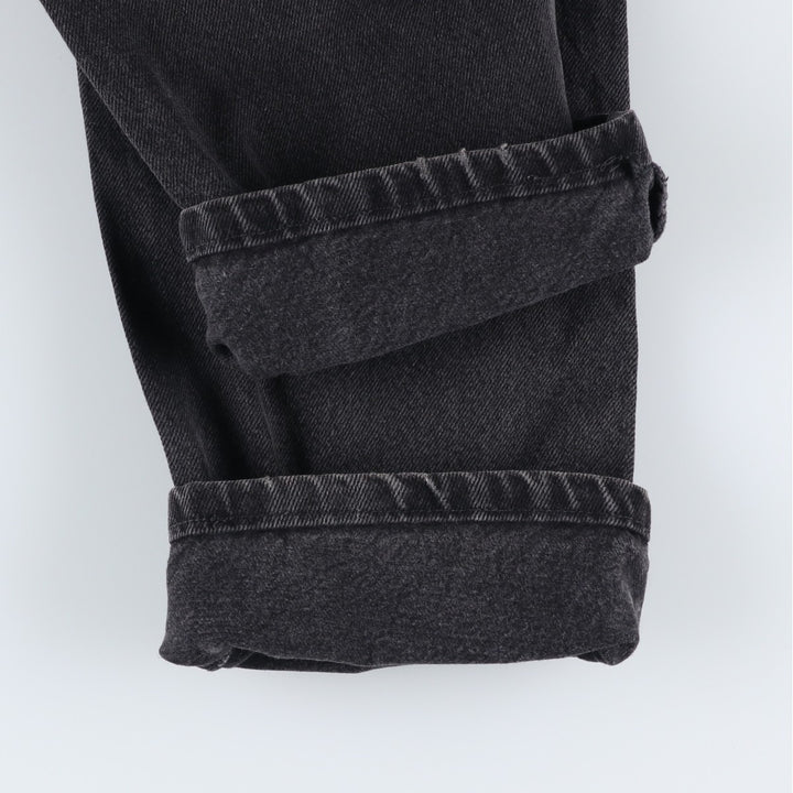 Rustler Black Denim Straight Denim Pants for Men, W30 equivalent cotton black type Vintage Second Hand