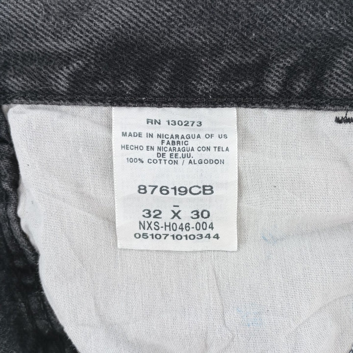 Rustler Black Denim Straight Denim Pants for Men, W31 equivalent cotton black type Vintage Second Hand