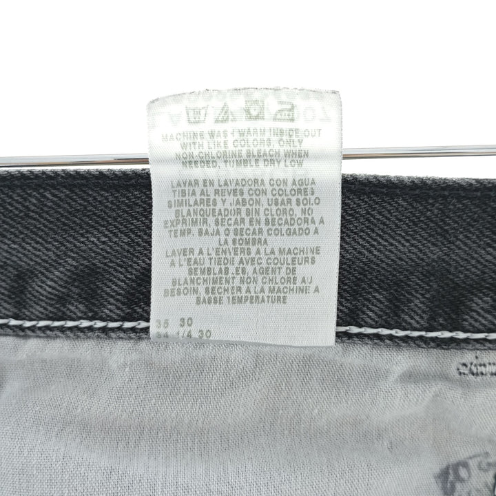 Rustler Black Denim Straight Denim Pants for Men, W33 equivalent cotton black type Vintage Second Hand
