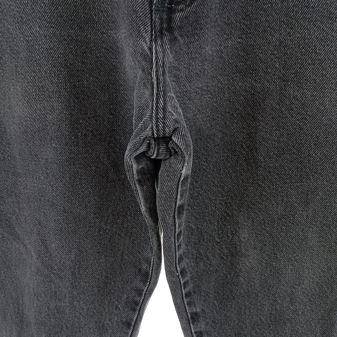 Rustler Black Denim Straight Denim Pants for Men, W33 equivalent cotton black type Vintage Second Hand
