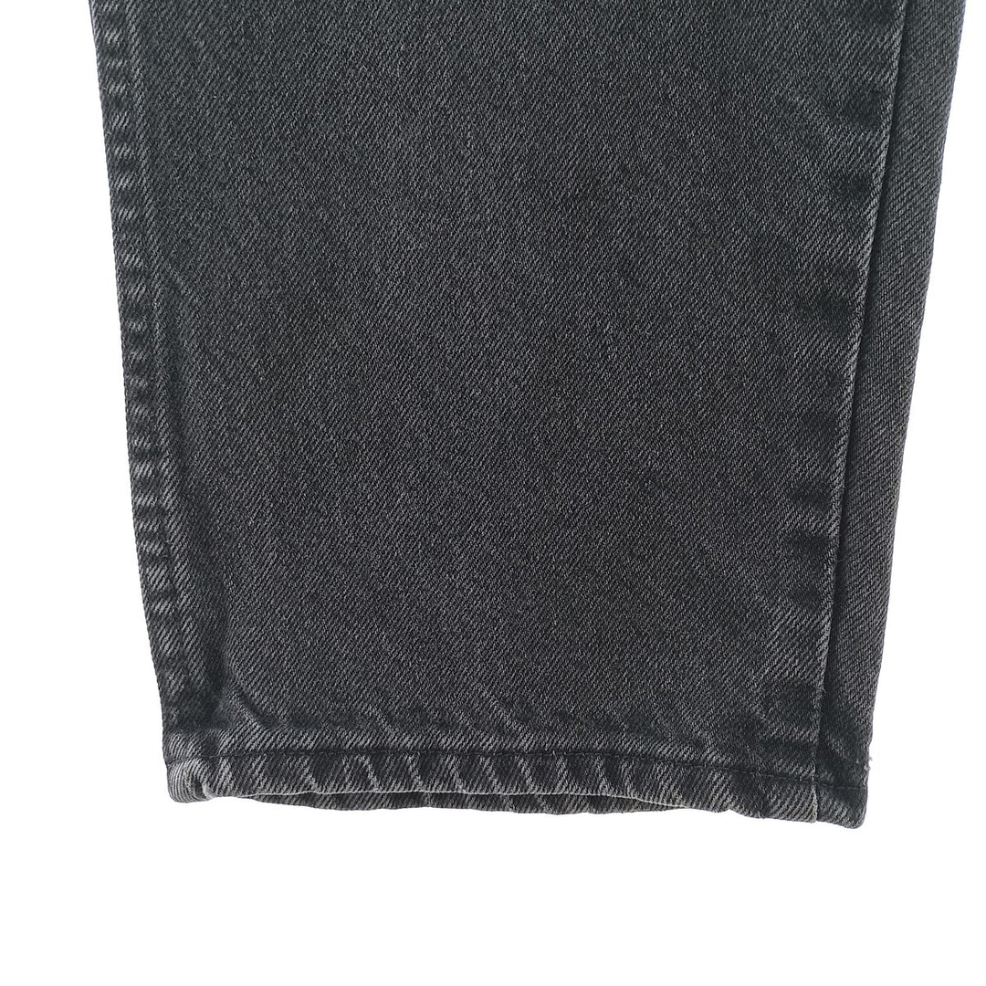 Rustler Black Denim Straight Denim Pants for Men, W33 equivalent cotton black type Vintage Second Hand